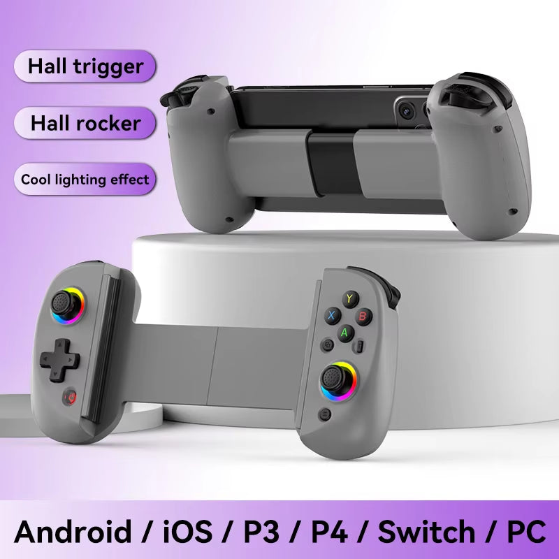 BSP D8 Controlador RGB Inalámbrico para Tablet: Joystick Bluetooth para Switch, P3, P4, Android y iOS