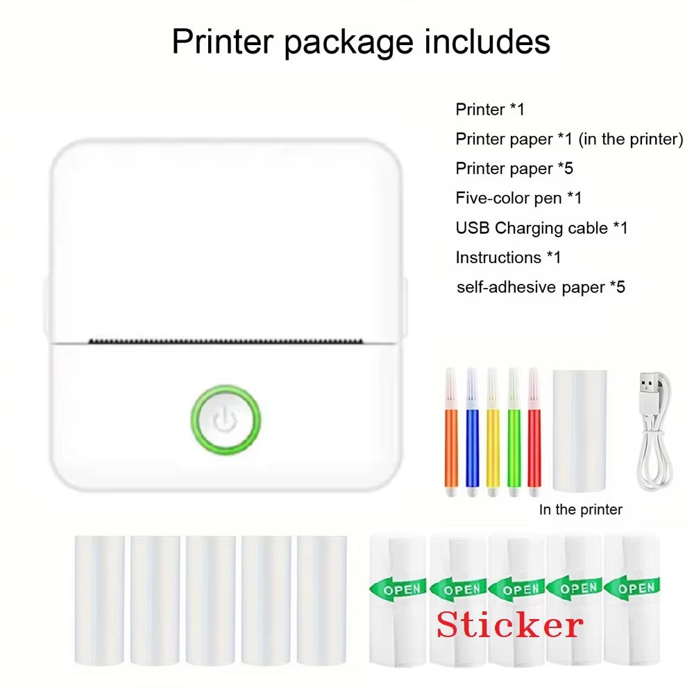 Mini Impresora Portátil Sin Tinta