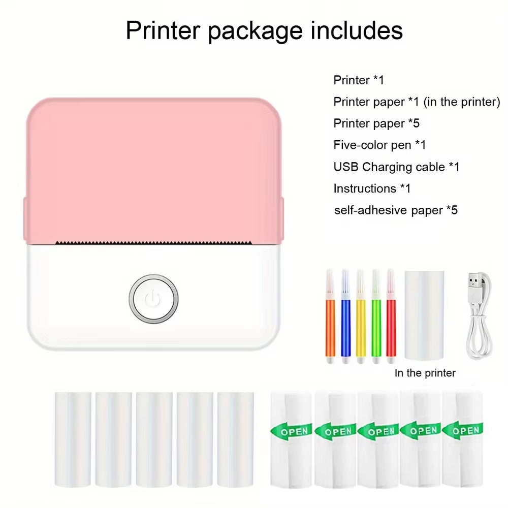 Mini Impresora Portátil Sin Tinta