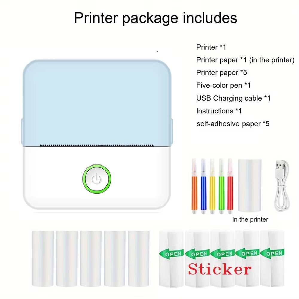 Mini Impresora Portátil Sin Tinta