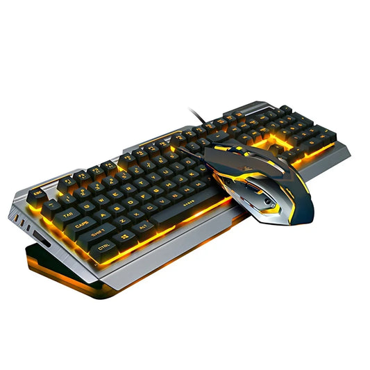 Combo Gaming V1: Teclado y Ratón Mecánico Ergonómico