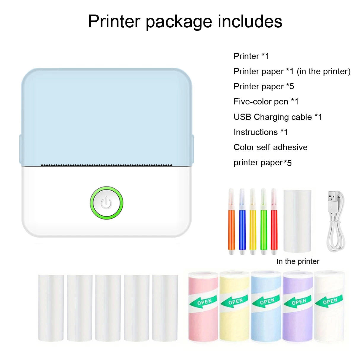 Mini Impresora Portátil Sin Tinta