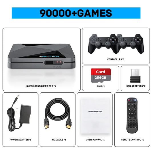 Consola Retro Super Console X2 Pro: 90,000 Juegos PS1, DC, MAME y SS 