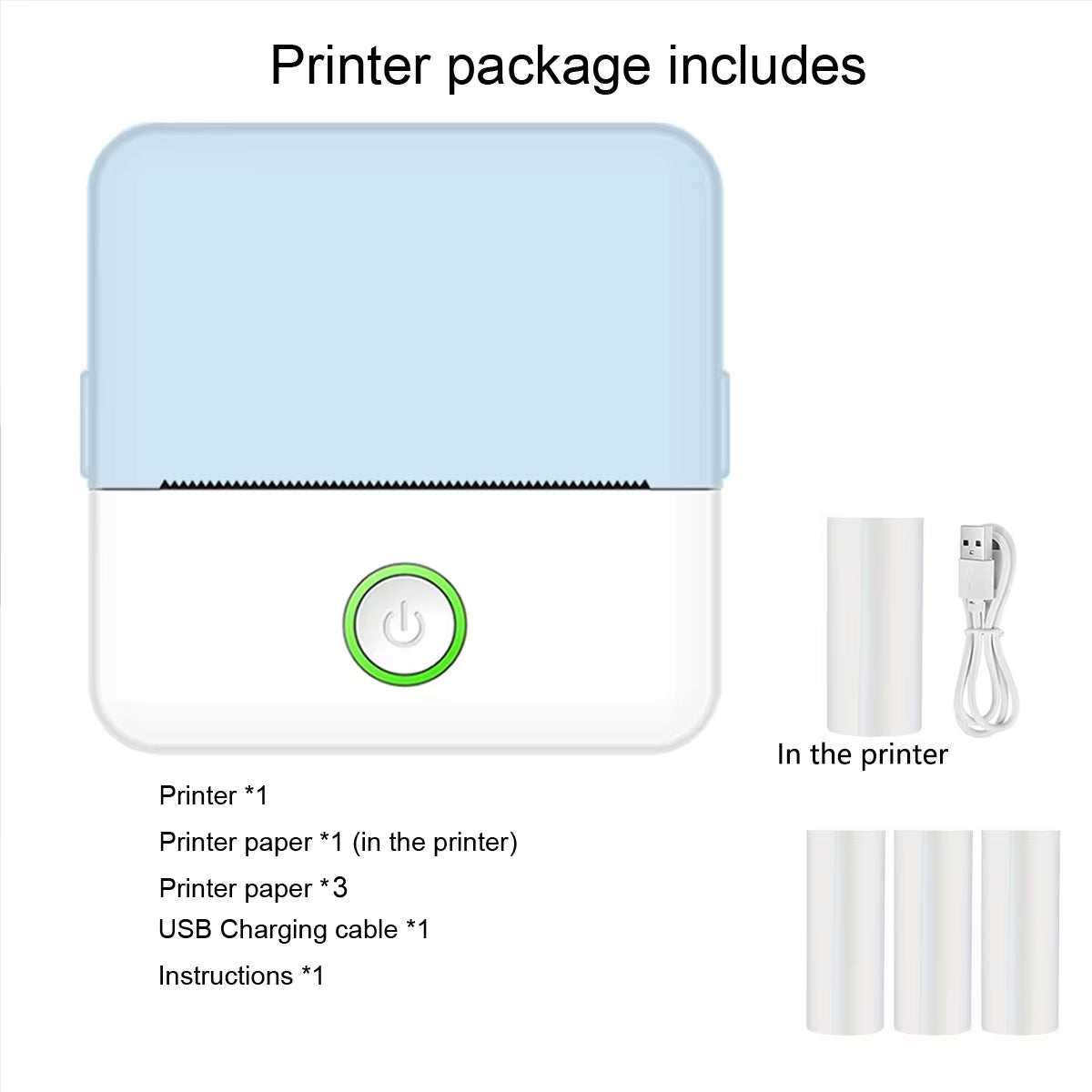 Mini Impresora Portátil Sin Tinta