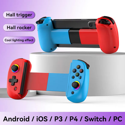 BSP D8 Controlador RGB Inalámbrico para Tablet: Joystick Bluetooth para Switch, P3, P4, Android y iOS